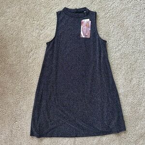 • black metallic dress •